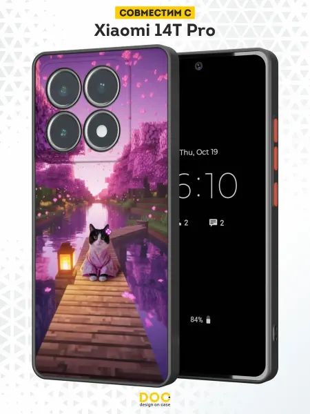 DesignOnCase Чехол Бампер на Xiaomi 14T Pro с принтом Minecraft