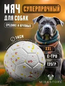 Мяч для собак средних и крупных пород,14см