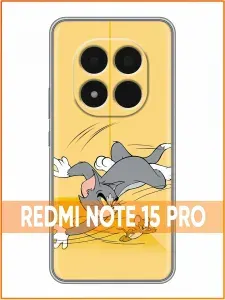 Чехол для Redmi Note 15 Pro 5G с принтом Том Джерри