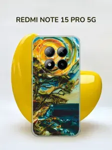 Чехол на Редми Нот 15 Про 5G черный