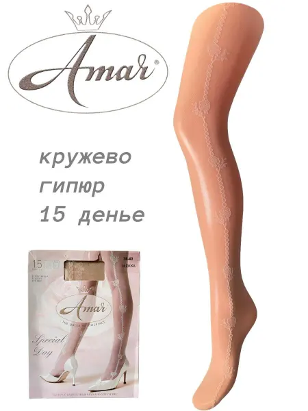 VOGUE Колготки из кружевного гипюра 15 ден 6725-427