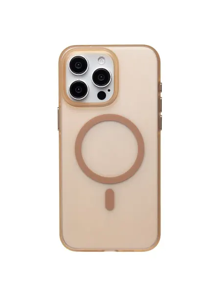 Акмис Чехол-накладка для Apple iPhone 15 Pro Max (золотой матовый