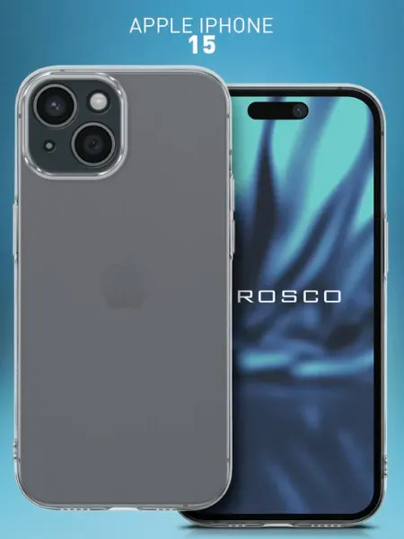 Rosco Чехол на iPhone 15 прозрачный