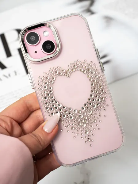О'кейси Чехол на iPhone 15 со стразами