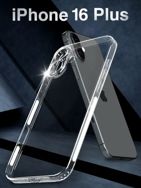 7ELLER Чехол на iPhone 16 Plus прозрачный противоударный