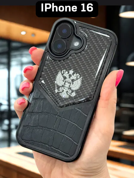 AksPhone Чехол для iPhone 16 накладка c Гербом России