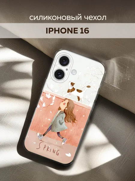 Capsi Case Чехол на Apple iPhone 16 весенний
