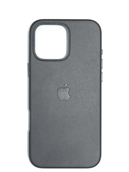 Apple Чехол на iPhone 16 Pro Max Leather Vegan с логотипом