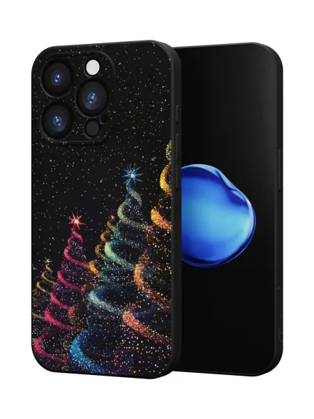QuestCase Чехол на Apple IPhone 16 Pro с Новогодним принтом