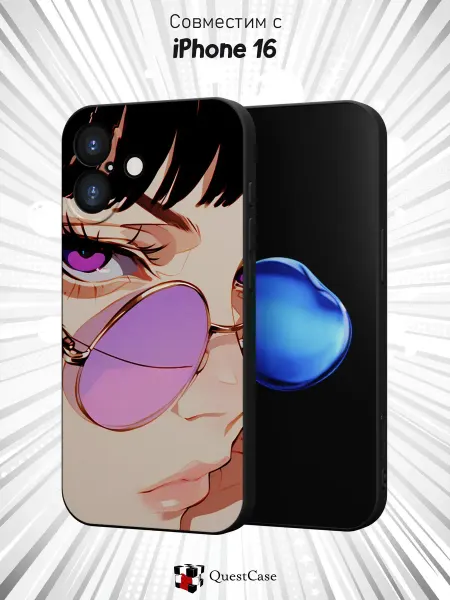 QuestCase Чехол на Apple IPhone 16 с принтом Девушка