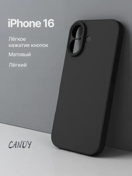 CANDY. Чехол на iPhone 16 матовый