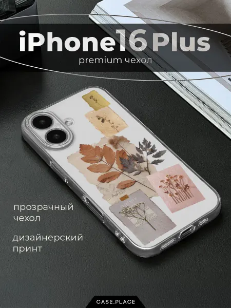 Case Place Чехол на iPhone 16 Plus осень