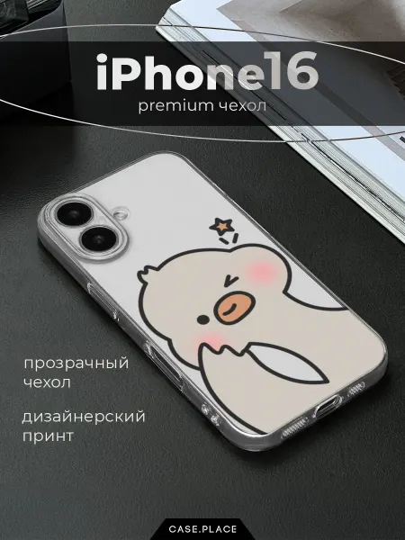 Case Place Чехол на iPhone 16 с гусем