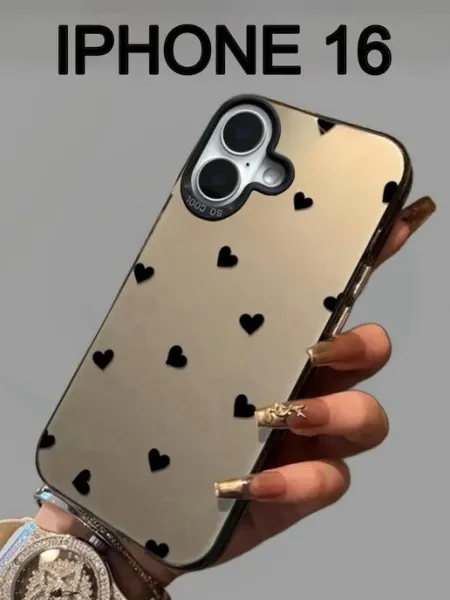 Proo Case Чехол на iPhone 16 Цветы на коричневом