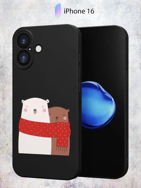 Secret.Case.Store Чехол на iPhone 16 с принтом Новый год