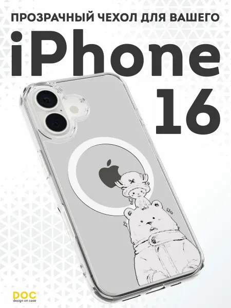 DesignOnCase Чехол с MagSafe на iPhone 16 с принтом Аниме