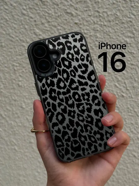 ERNO-CASE Чехол на iPhone 16 леопардовый