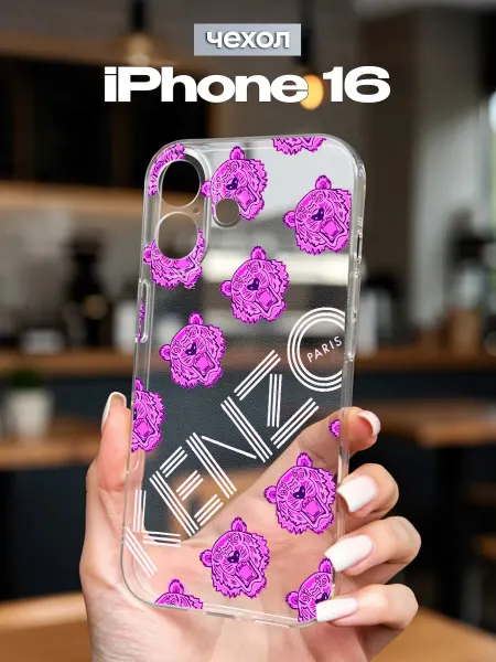 FACTORIA Чехол на IPhone 16 с принтом Kenzo