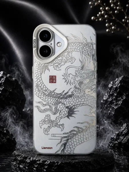 Liamoon Чехол на iPhone 16 с принтом Дракон