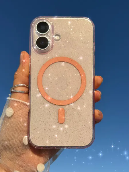 ZENTAUR Чехол на iPhone 16 MagSafe с блестками