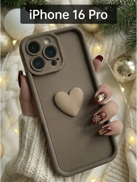 Orangeman Чехол на iphone 16 pro Сердечко