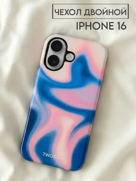 TwoSS Чехол на Iphone 16 двойной глянцевый Pinterest