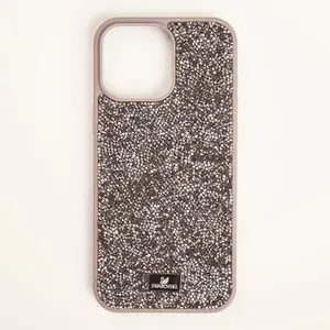 Чехол iPhone 16 Pro Swarovski / Чехол сваровски для айфона 16 про / Титан