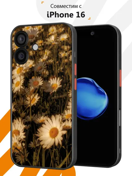 Мобилиус Чехол Бампер на iPhone 16 с принтом Пинтерест