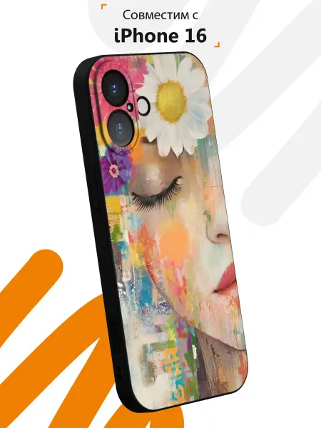 Мобилиус Чехол на iPhone 16 с принтом Девушка