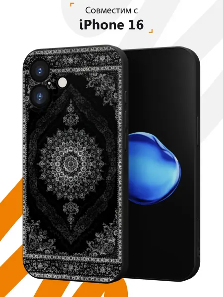 Мобилиус Чехол на iPhone 16 с принтом Ковер