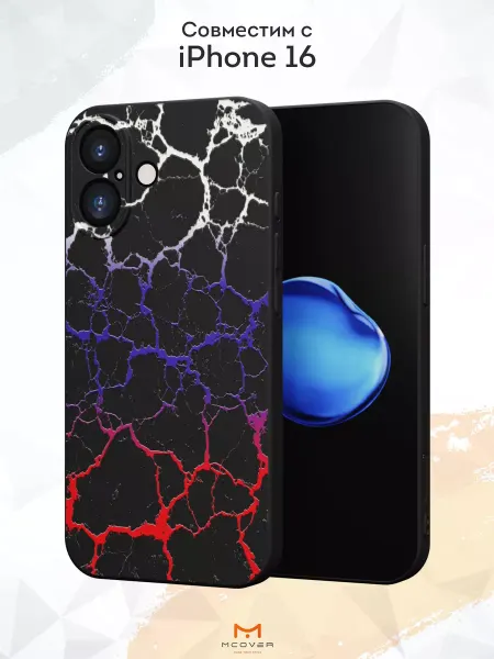 Мобилиус Чехол на iPhone 16 с принтом Флаг России