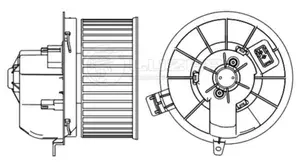 Электровентилятор отопителя для а/м geely atlas (16-) atlas pro (21-) (lfh 3002) (LUZAR LFh3002)
