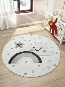 Коврик в детскую Scandi Kids BL-005 тканый с двухуровневым ворсом D 160