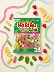 Жевательный мармелад Haribo Limited Pasta Penne Sauer Кислая паста Пенне 160 грамм
