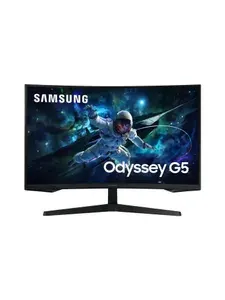 Samsung 32" Монитор Samsung Odyssey G5 S32CG550EI (LS32CG550EIXCI), VA, 2560x1440 2K, 165 Гц, Изогнутый экран, черный