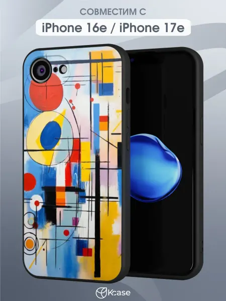 Kcase Чехол на Apple iPhone 16e с принтом Абстракция