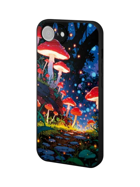 QuestCase Чехол на Apple iPhone 16e с принтом Грибы