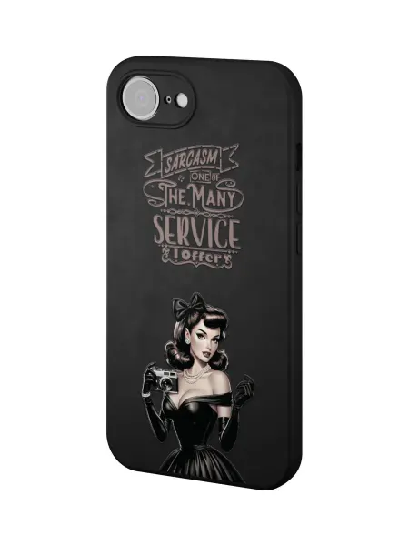 QuestCase Чехол на Apple iPhone 16e с принтом Девушка