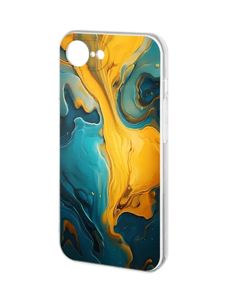 QuestCase Чехол на Apple iPhone 16e с принтом Мрамор