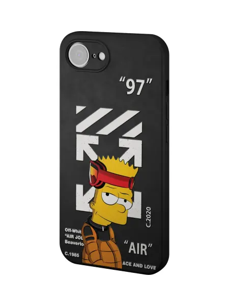 QuestCase Чехол на Apple iPhone 16e с принтом Симпсоны