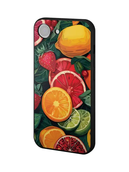 QuestCase Чехол на Apple iPhone 16e с принтом Фрукты