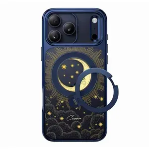 CASEKOO подходит для iPhone 17 Pro Max , 6,9-дюймового чехла для мобильного телефона <защита от падения в стиле милитари>, ударопрочного полупрозрачного матового ультратонкого кольцевого кронштейна.