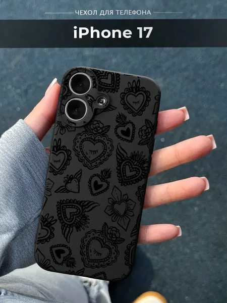 SLP Case Чехол на Apple iPhone 17 Узоры сердца