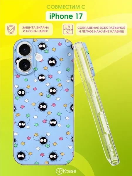 Kcase Чехол на Apple iPhone 17 с принтом Чернушки