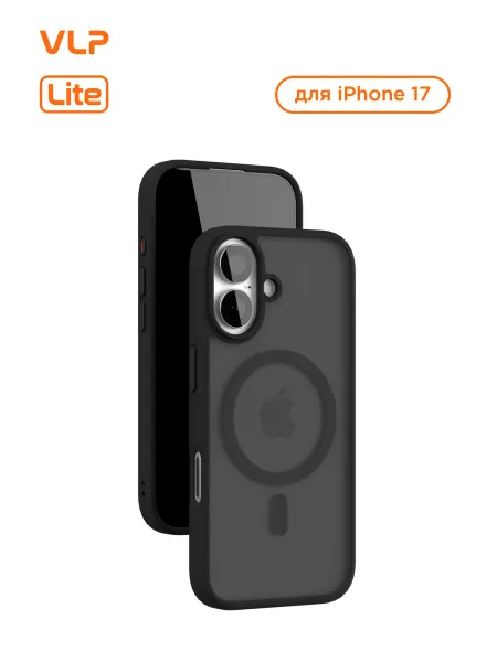 VLP Чехол на iPhone 17 Bloom Case с MagSafe, черный