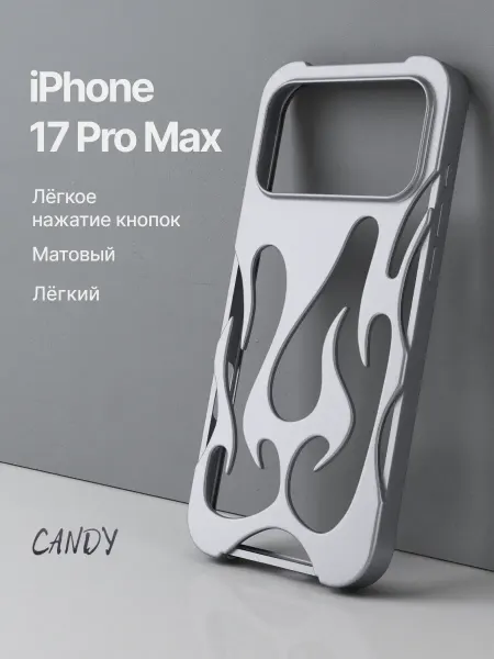 CANDY. Чехол на iPhone 17 Pro Max прозрачный