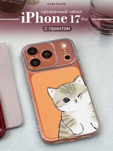 Case Place Чехол на iPhone 17 Pro кот