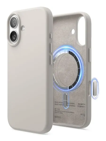 Elago Чехол на iPhone 17, силиконовый Magnetic Silicone MagSafe