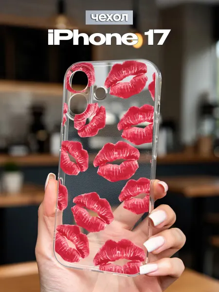 FACTORIA Чехол на iPhone 17 с принтом Губы
