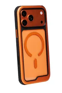 Противоударный чехол для iPhone 17 Pro Max KZDOO оранжевый